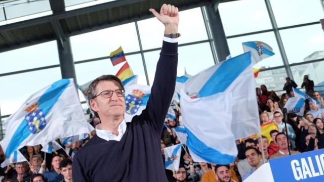 Alberto Núñez Feijóo, durante un acto del PP gallego en Vigo.