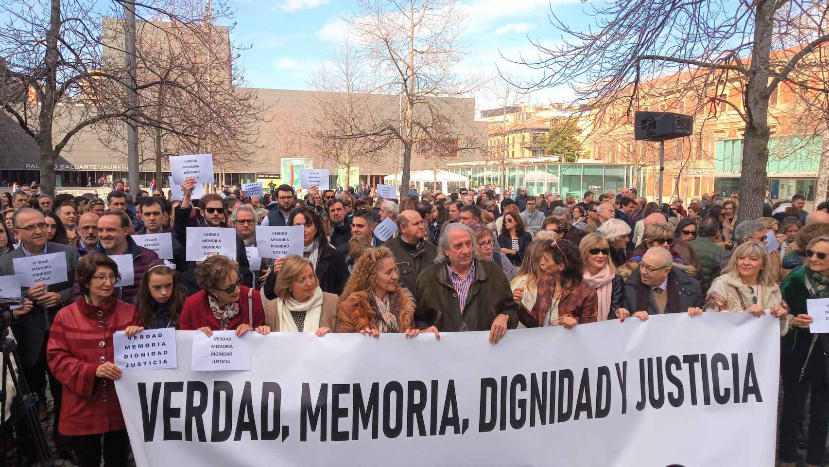 Manifestación en Pamplona por las víctimas de ETA.
