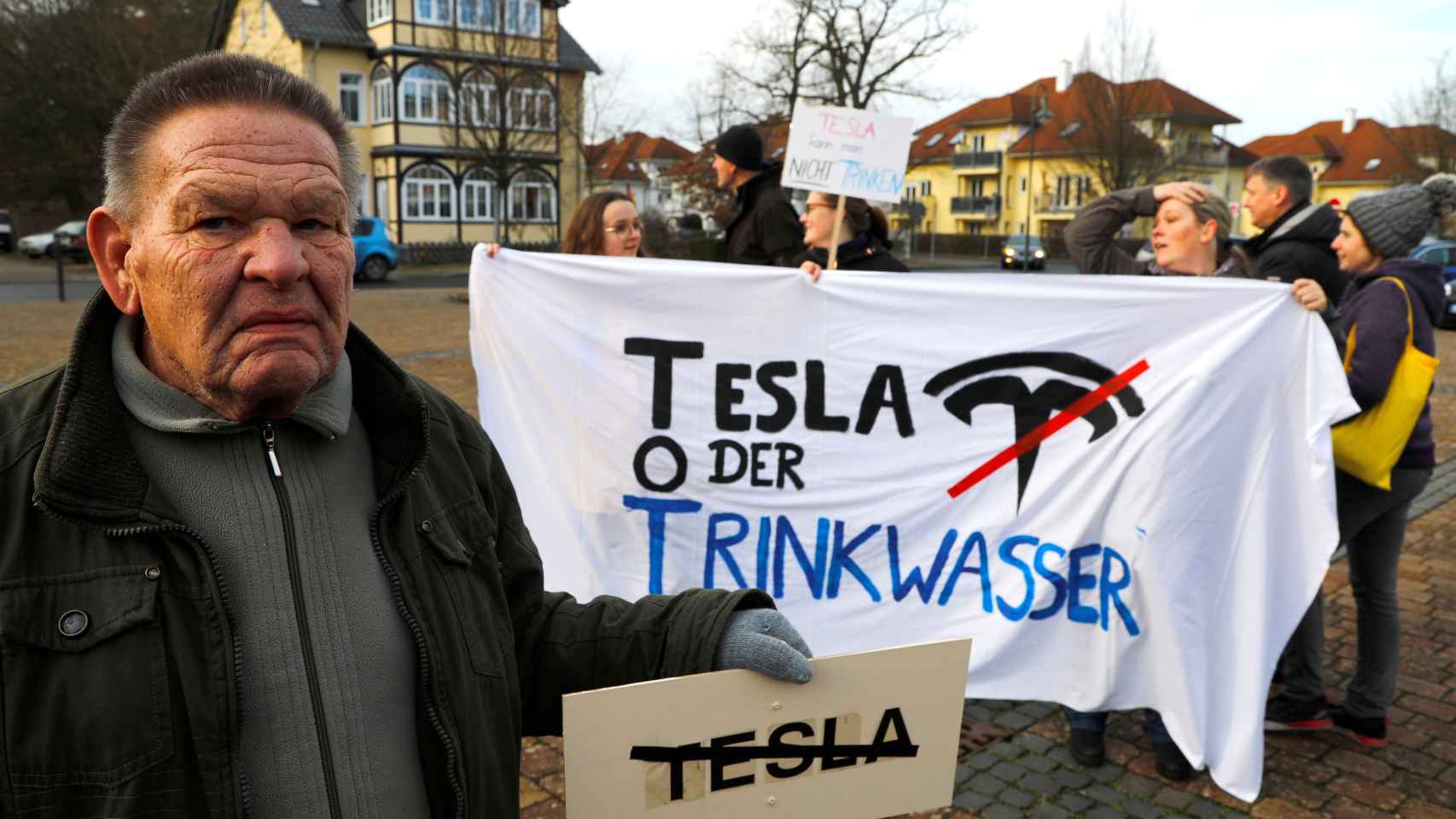 Protestas contra la fábrica de Tesla en Grünheide, Alemania