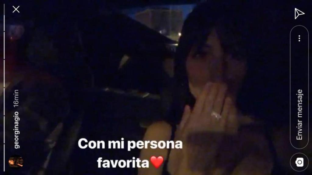Georgina Rodríguez con anillo de Cartier.