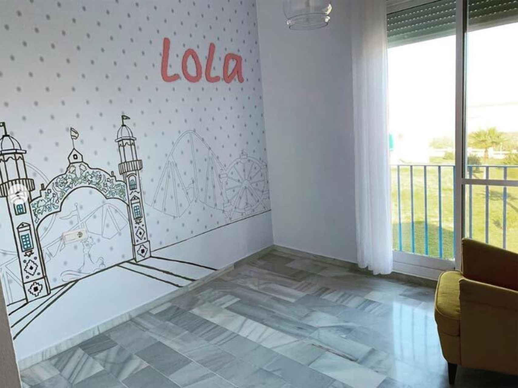 Decoración del cuarto de Lola, la hija de Toñi Moreno.