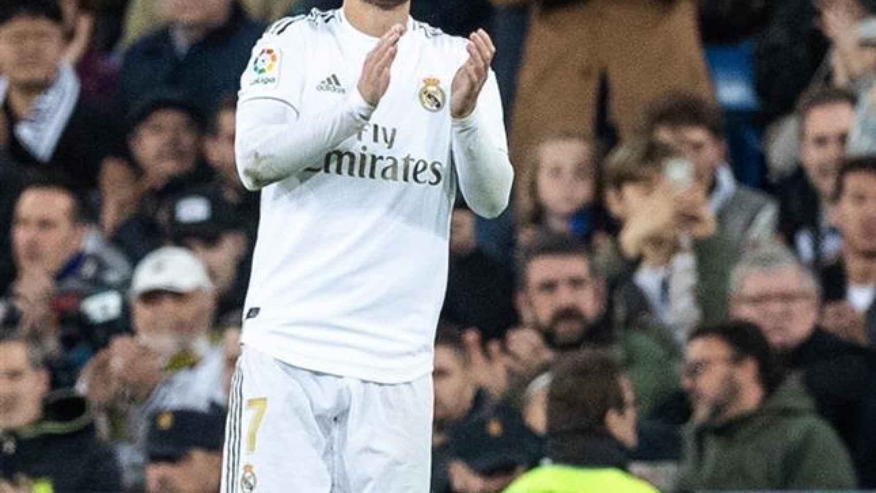 Eden Hazard, en un partido del Real Madrid de La Liga