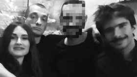 De izquierda a derecha: Alexandra de Taddeo; Piotr Pavlensky y Juan Branco.