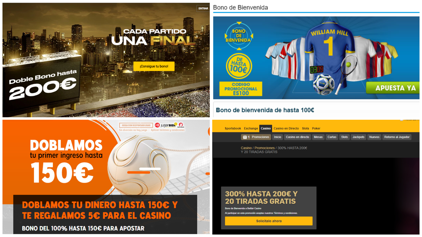 Ofertas exclusivas de apuestas