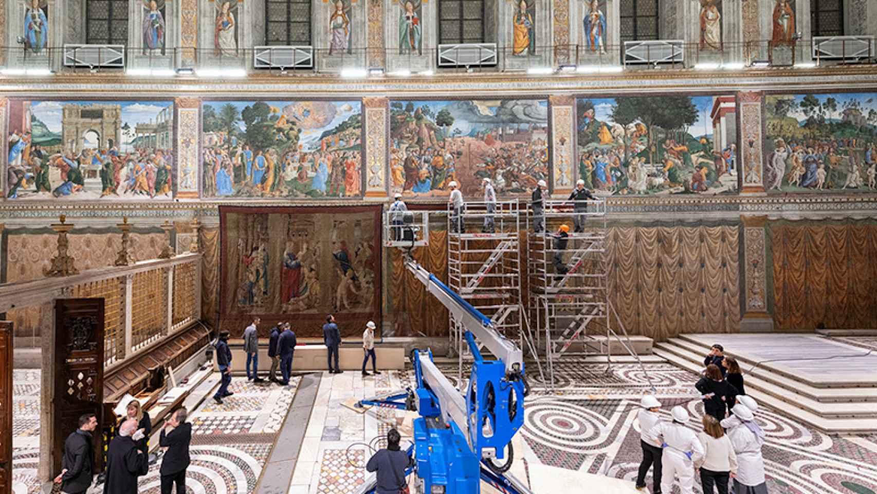 Estas obras de arte fueron un encargo del papa León X a Rafael.