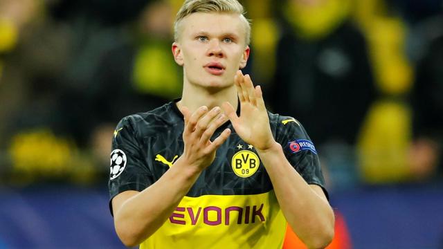 Erling Haaland, en un partido del Borussia Dortmund