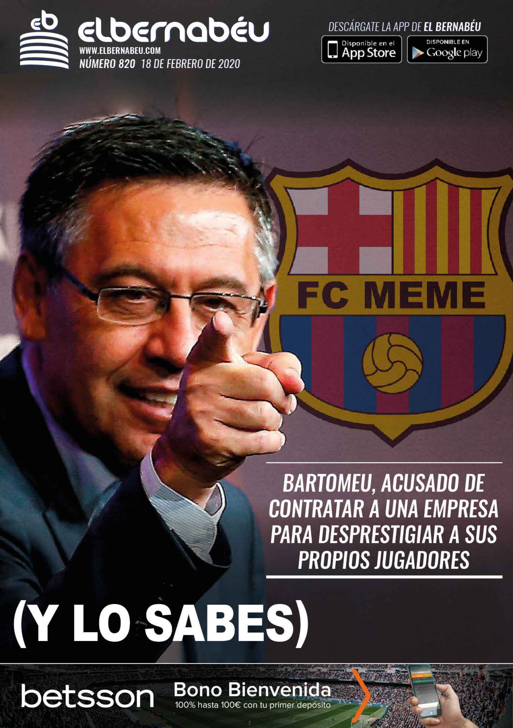 La portada de El Bernabéu (18/02/2020)