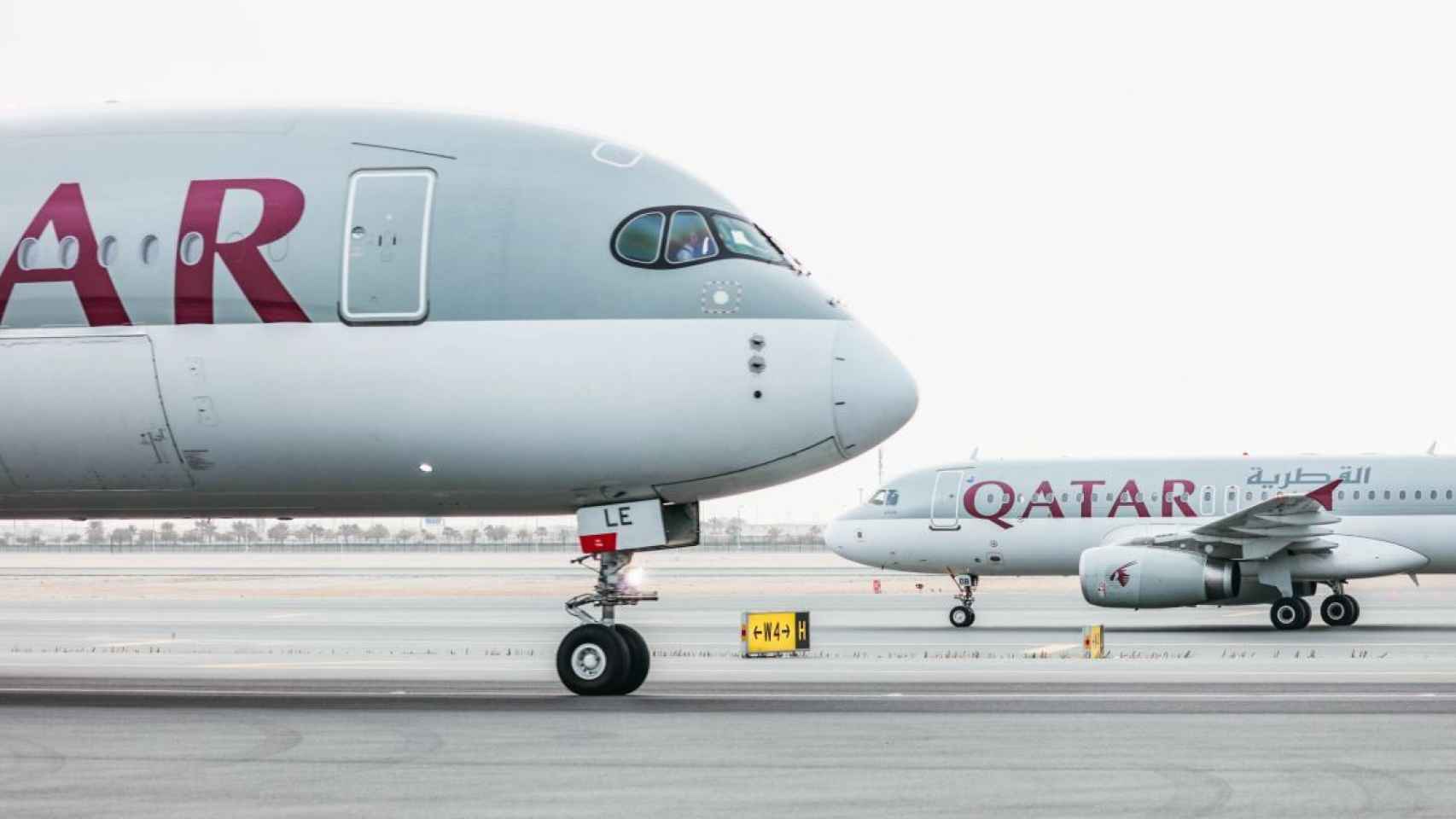 Avión de Qatar Airways.