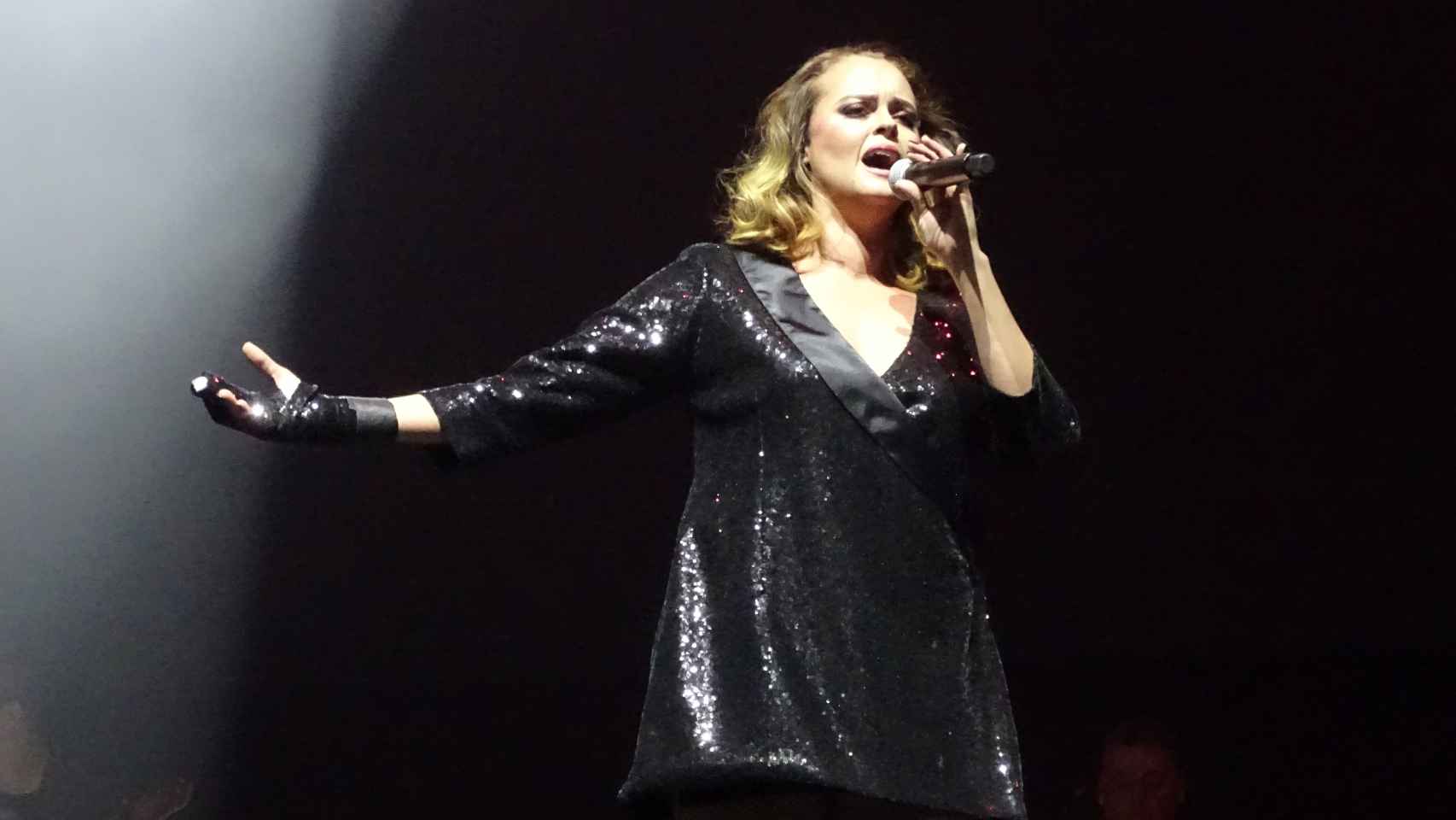 La cantante, en uno de sus conciertos en México.