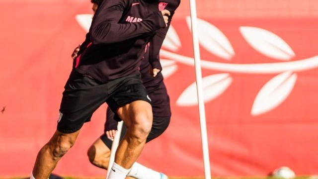 Daniel Carriço, durante un entrenamiento con el Sevilla