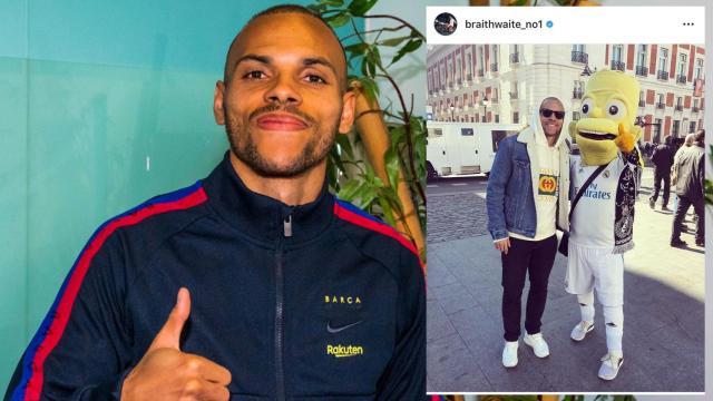 Martin Braithwaite y su publicación en Instagram