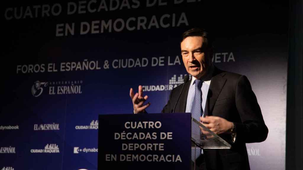 Pedro J. Ramírez, durante el foro 'Cuatro décadas de Deporte en Democracia'