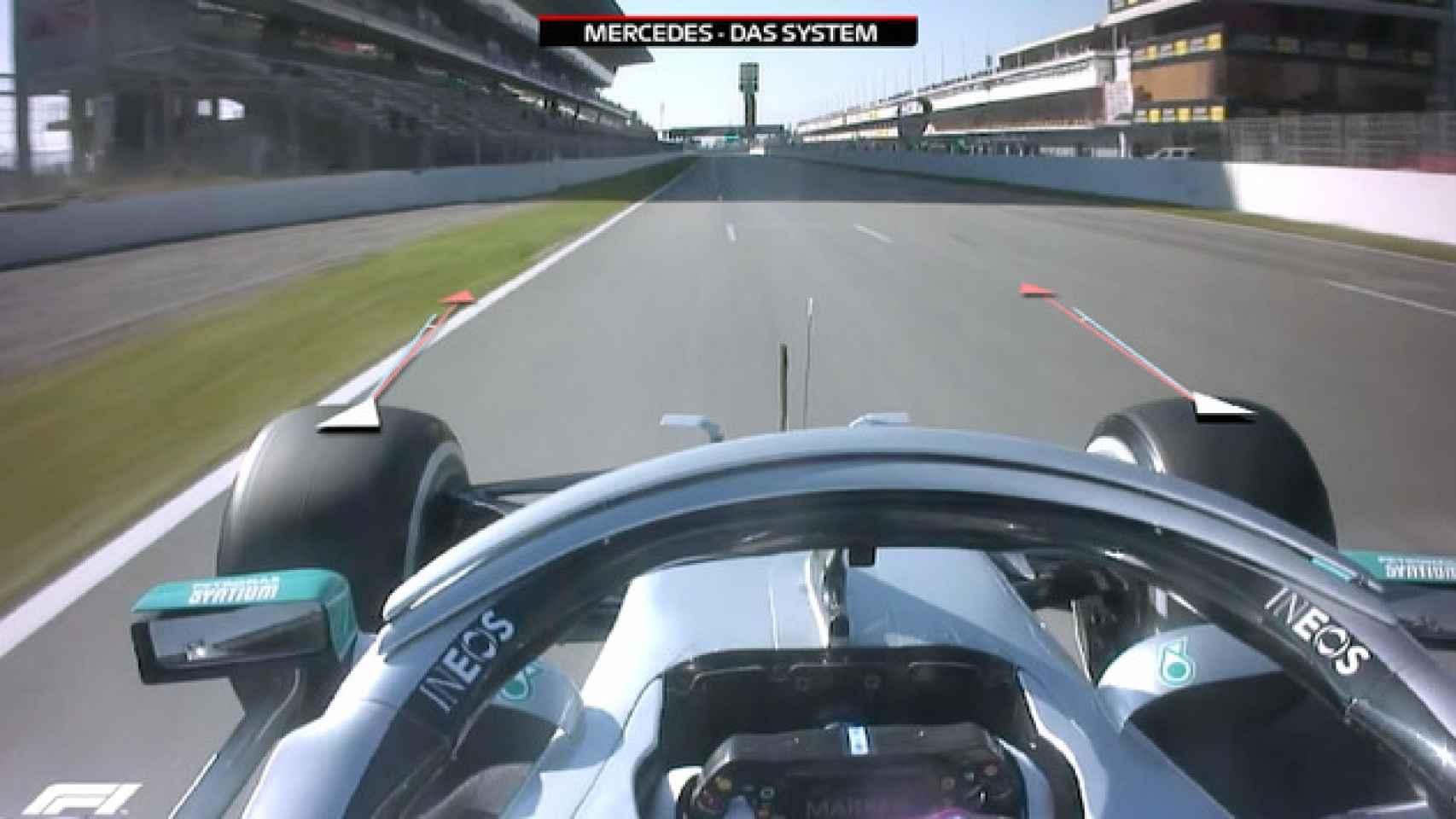 Volante del monoplaza de Mercedes de Fórmula 1