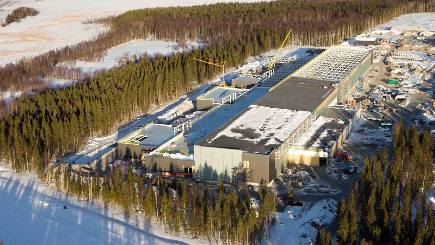 Imagen del Luleå Data Center en construcción.