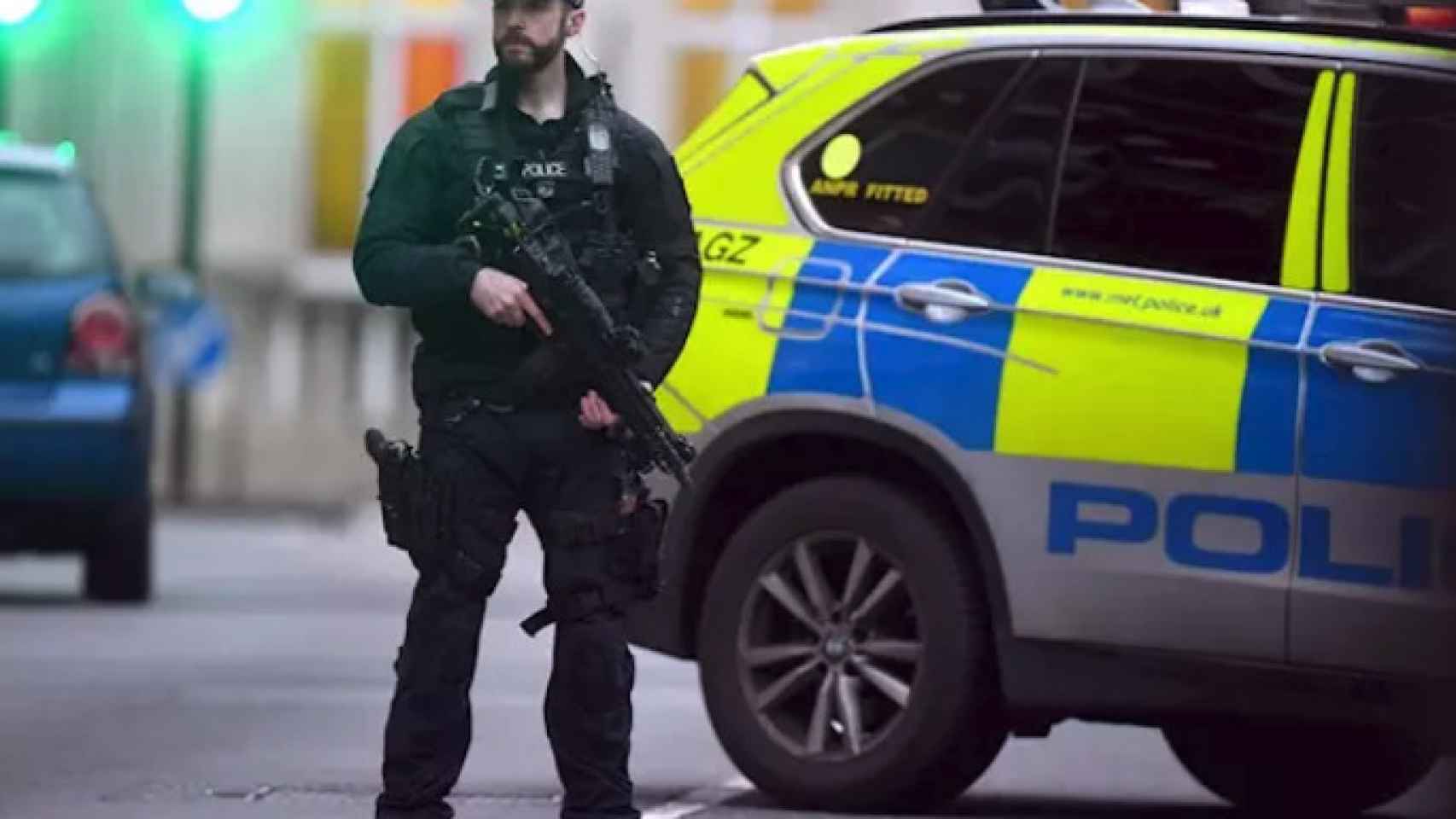 Imagen de archivo de un policía en Londres.