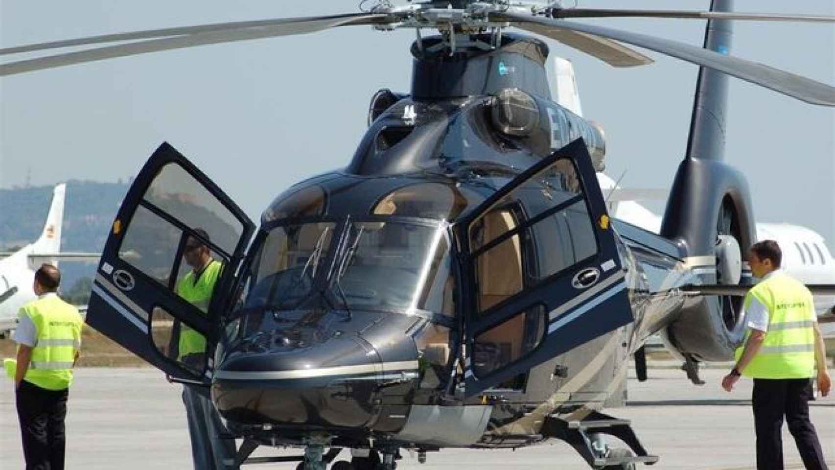 El helicóptero de lujo de 'Los Albertos'.