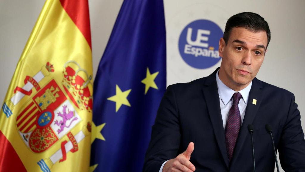 El presidente del Gobierno, Pedro Sánchez, durante su rueda de prensa de este viernes
