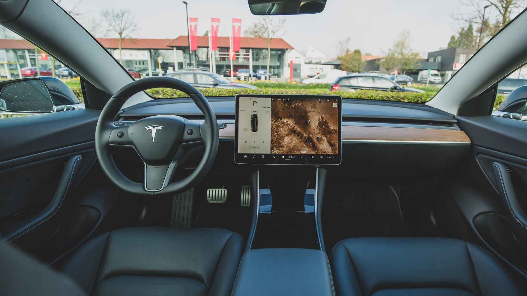 Interior de un Tesla Model 3