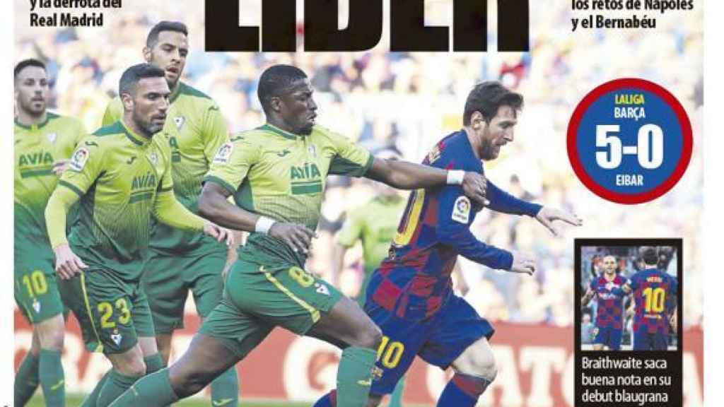 La portada del diario Mundo Deportivo (23/02/2020)