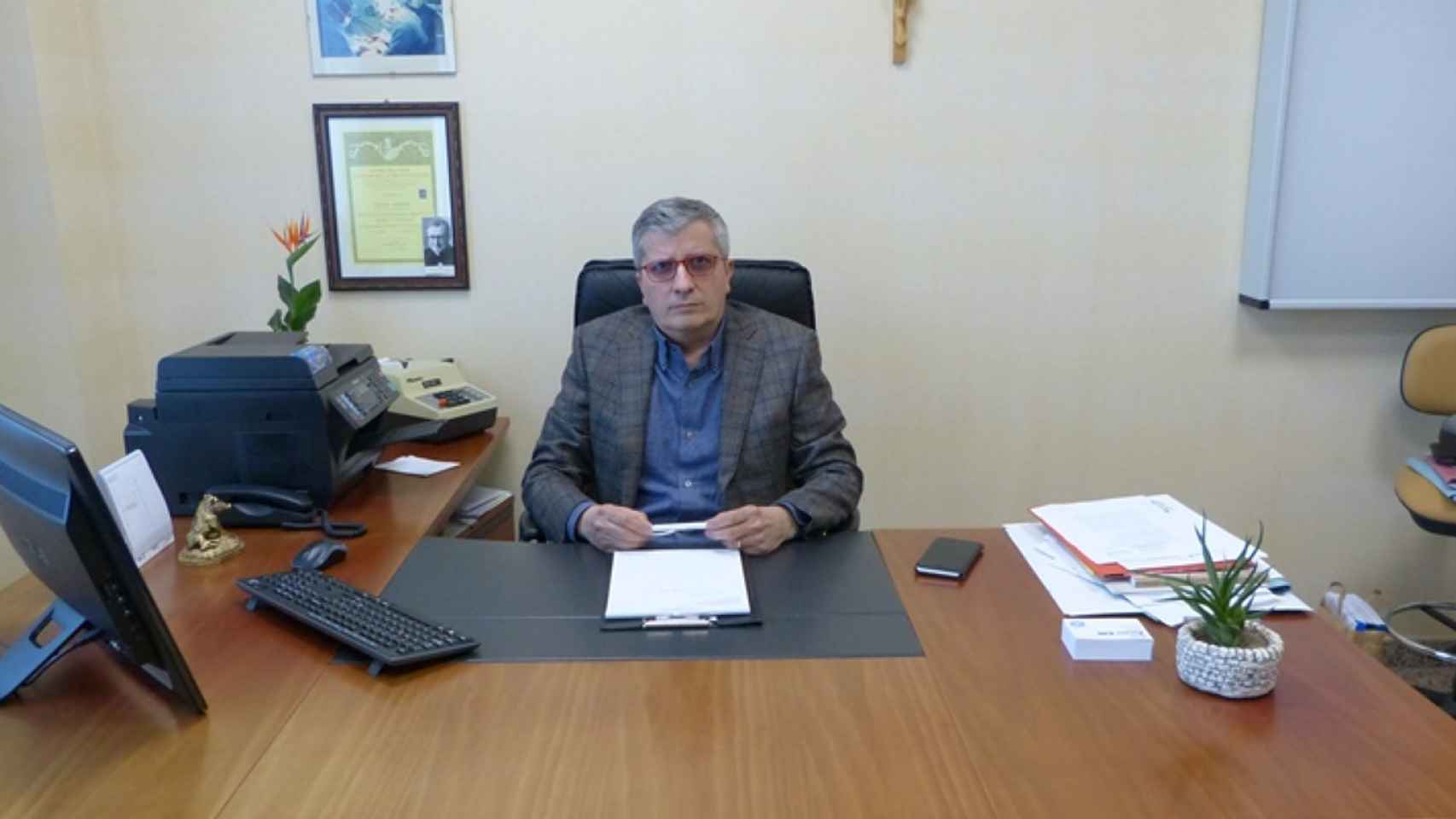 Giuseppe Iuvara en su despacho.