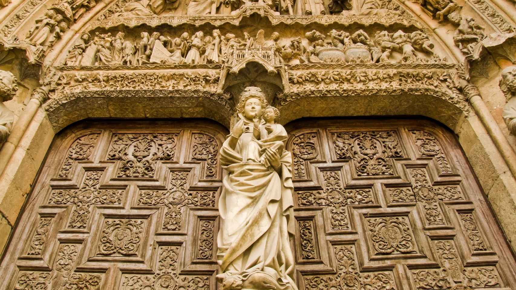Portada de la Catedral de León.
