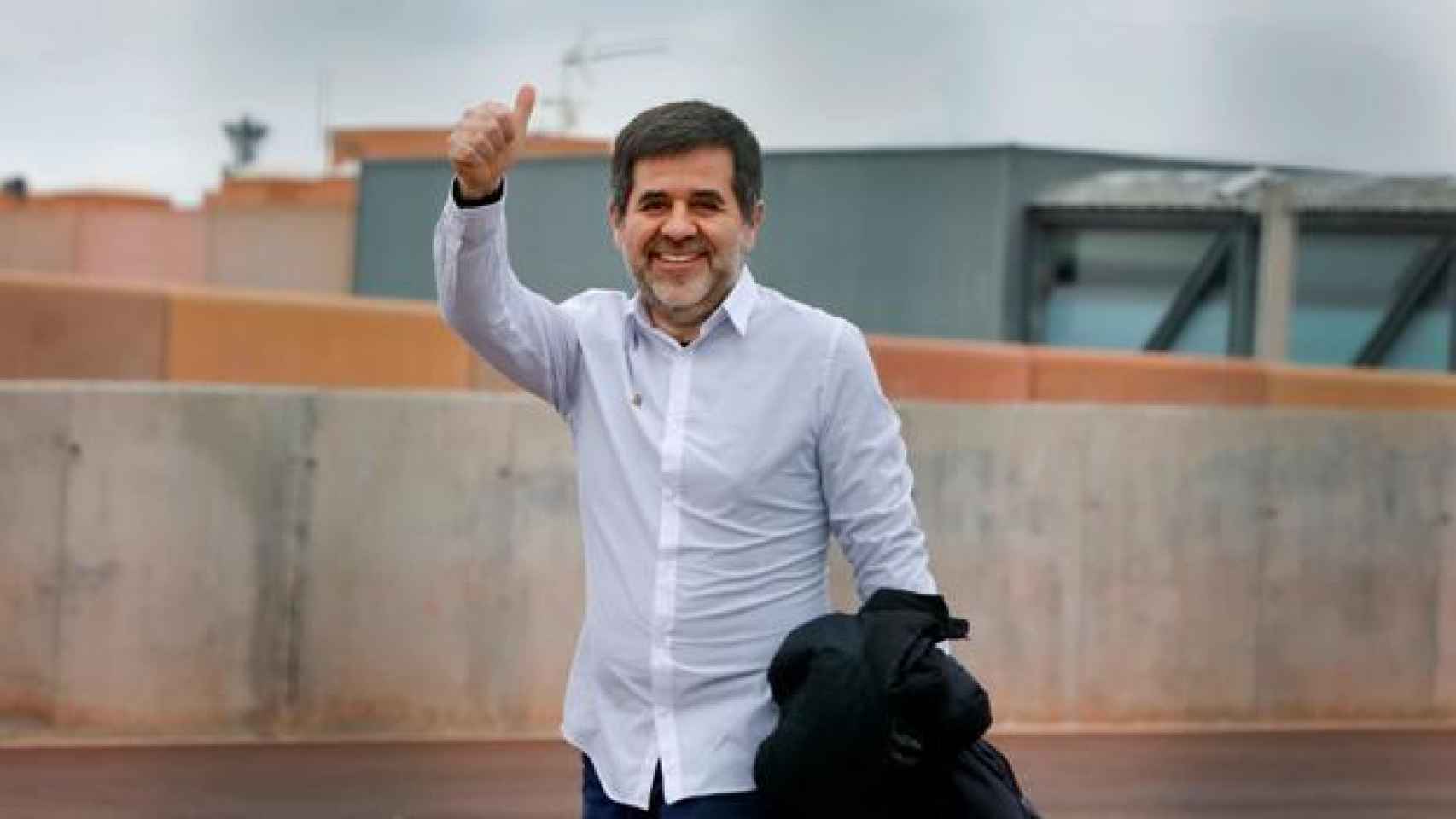Jordi Sánchez sale de la prisión el pasado 25 de enero con un permiso./