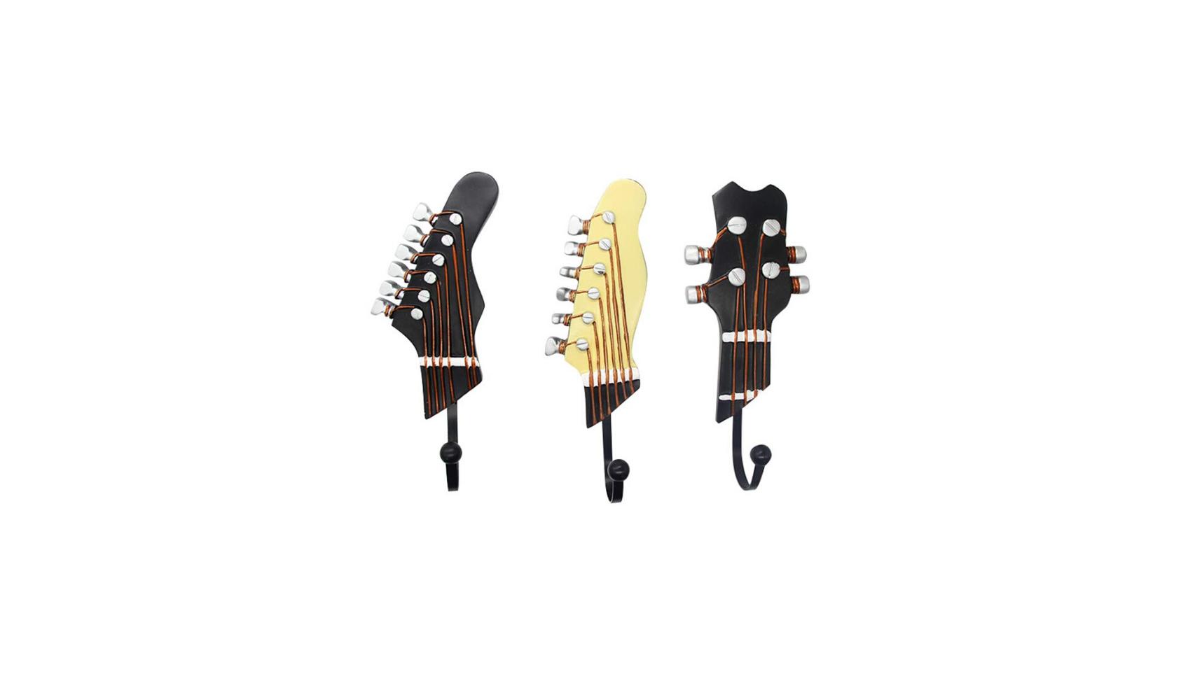 Ganchos con forma de guitarra