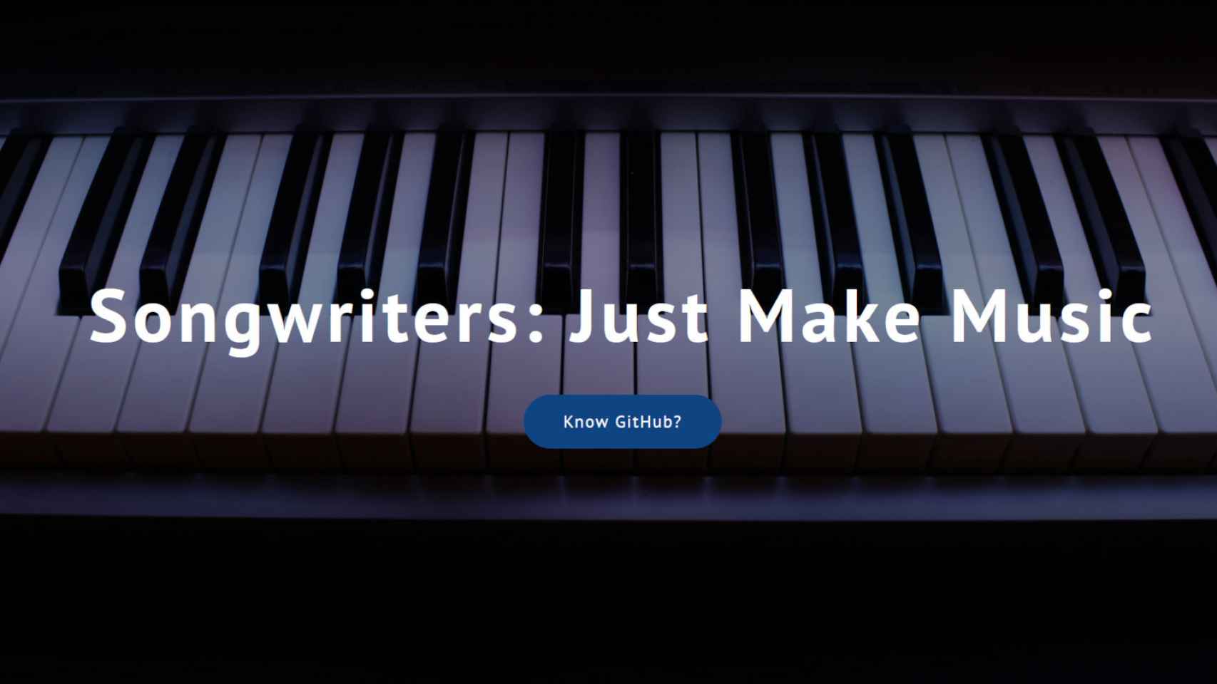 La página oficial del proyecto pide a los autores que sólo creen música
