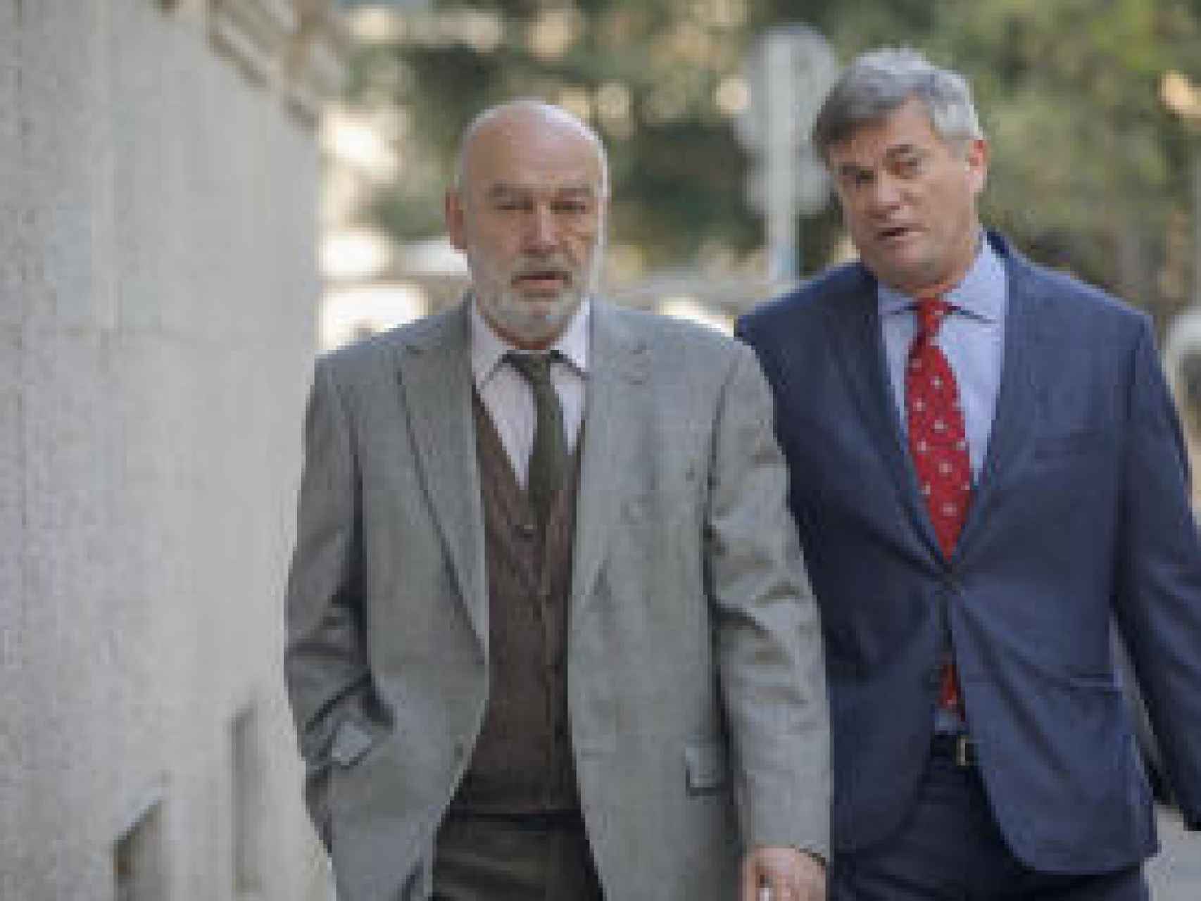 Miguel Florit, a la izquierda, y su abogado, José Zaforteza./
