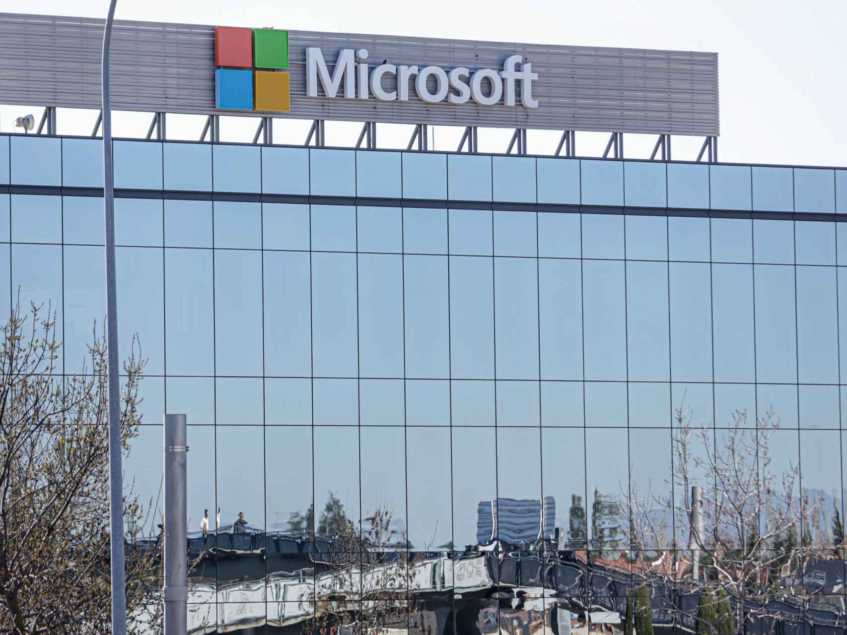 Sede de Microsoft en el Parque Empresarial La Finca de Pozuelo de Alarcón, en Madrid.