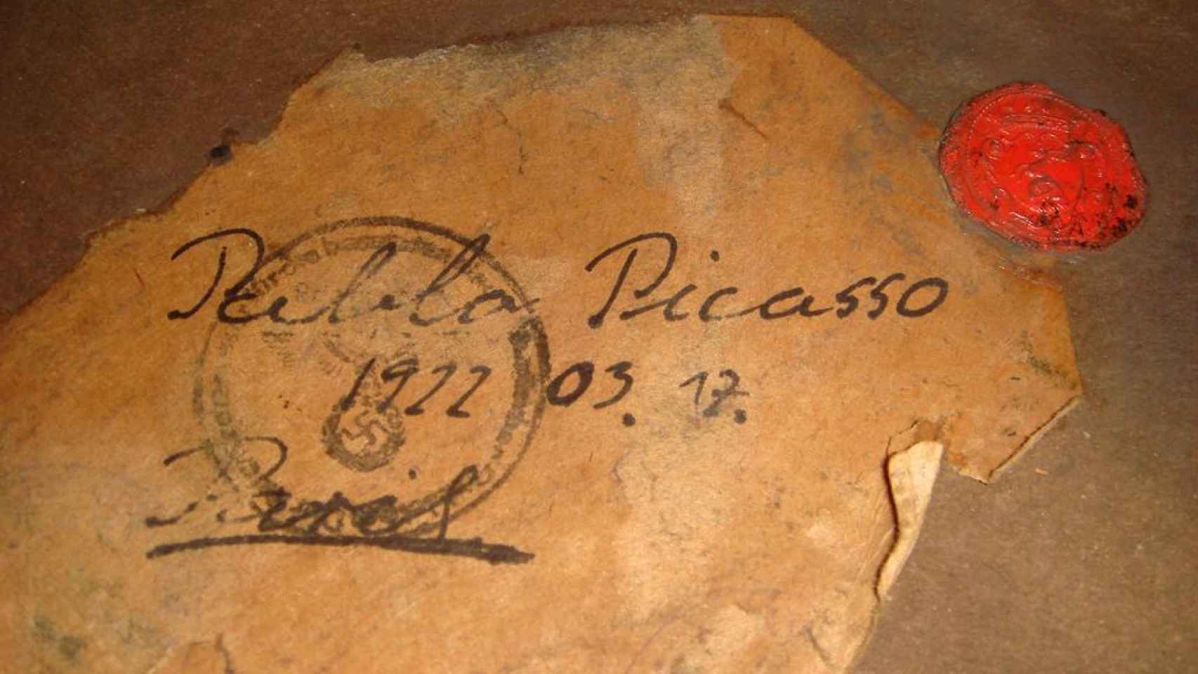 La firma falsificada de Pablo Picasso, según el tasador Jorge Llopis.