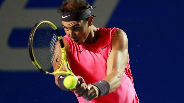 Rafa Nadal, durante el torneo de Acapulco