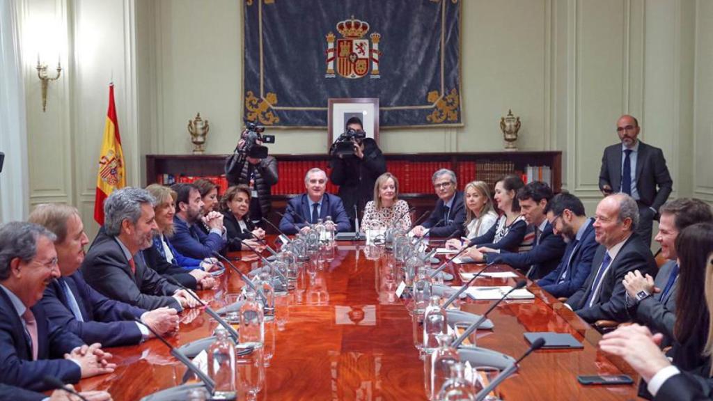 Reunión del ministro Campo con el CGPJ.