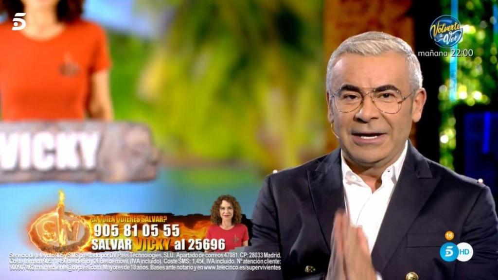 Jorge Javier al inicio de la gala.