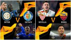 Inter - Getafe y Sevilla - Roma, en octavos de final de la Europa League