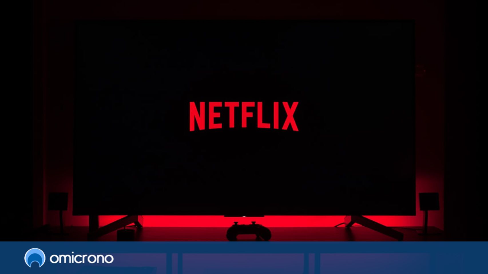 Netflix en un televisor.