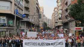 Una manifestación en Murcia congrega a miles de personas a favor del 'pin parental'
