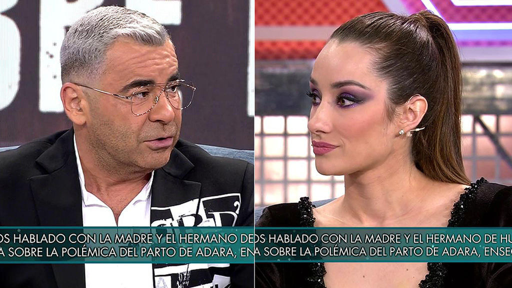 Adara Molinero con Jorge Javier, en la entrevista.