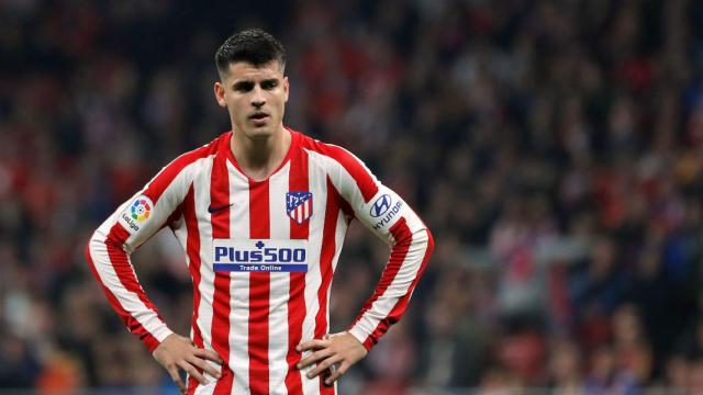 Morata con el Atlético de Madrid