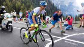 Ciclista durante el Giro de Italia