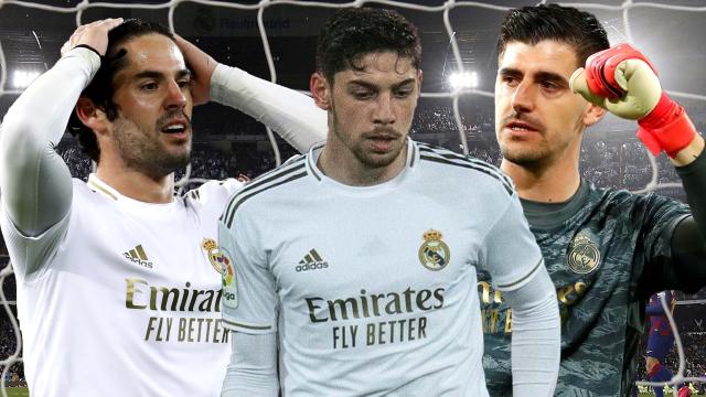 Isco, Fede Valverde y Courtois