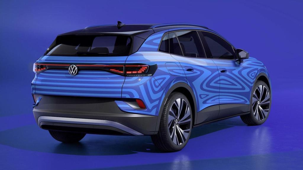 Volkswagen ID.4 en su parte trasera.