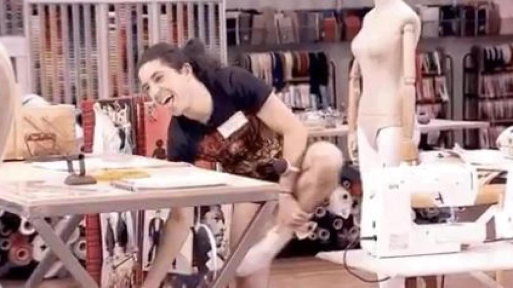 Borja utilizó sus pantalones tras haber olvidado las telas para su prueba.