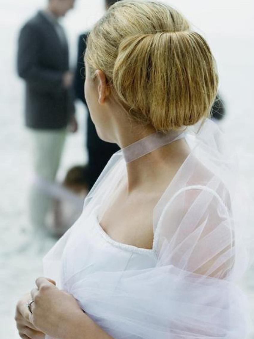 Imagen de archivo de un moño para una boda.