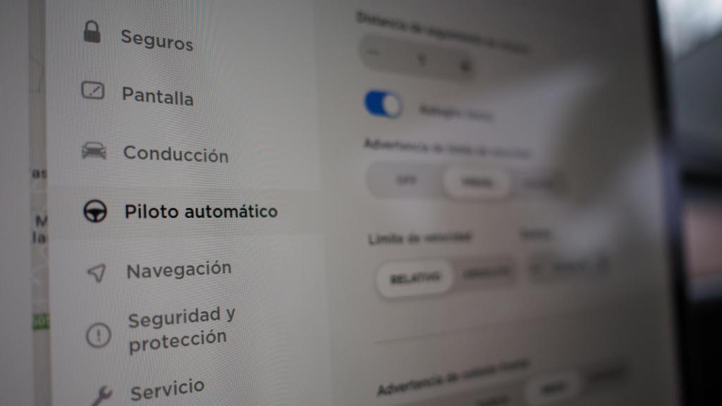 Ajustes de configuración del Tesla Model 3