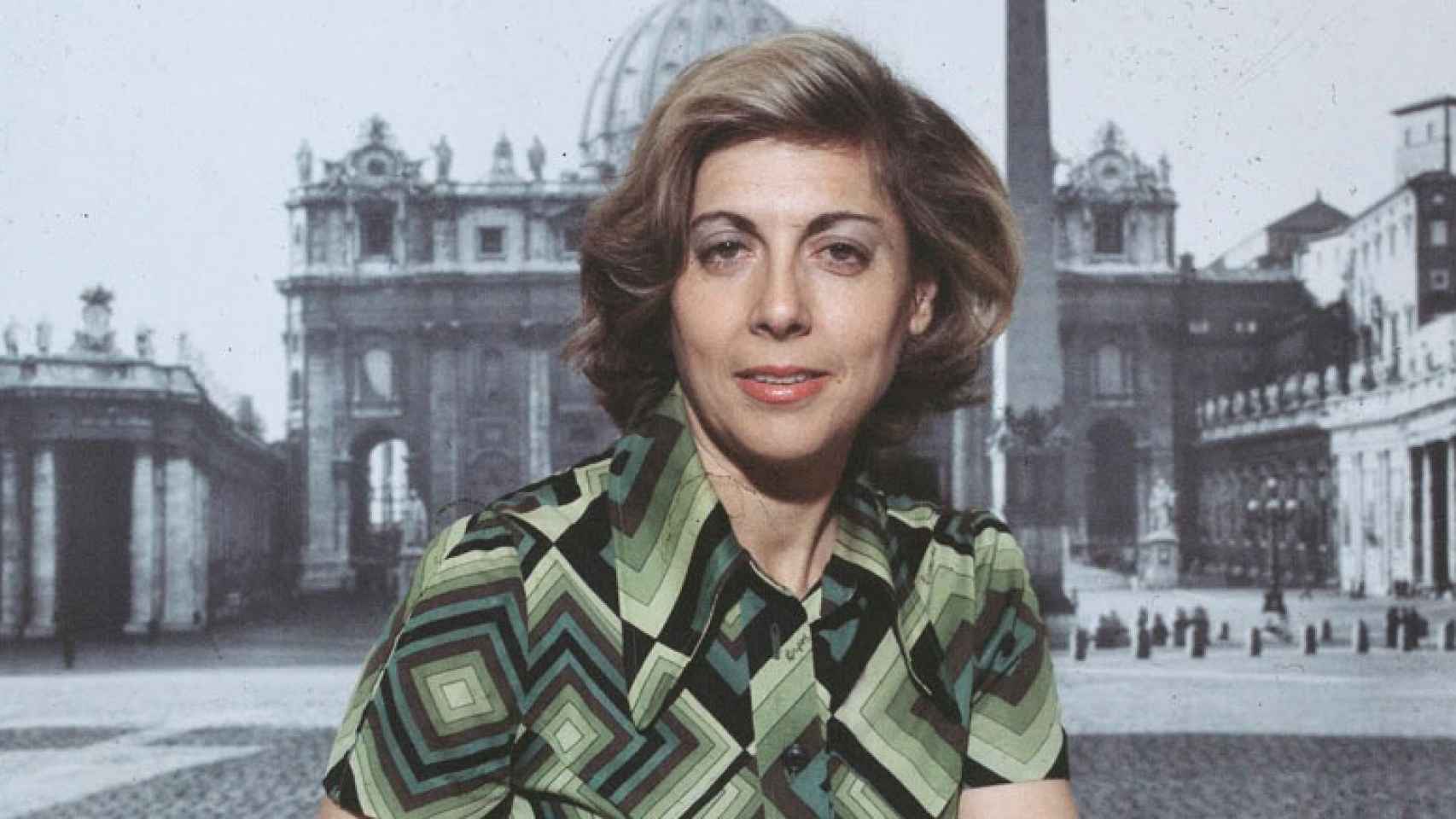 Paloma Gómez Borrero en su corresponsalía en Roma