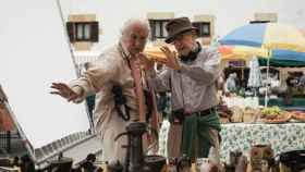 Vittorio Storaro y Woody Allen en el rodaje de 'Rifkin's Festival'