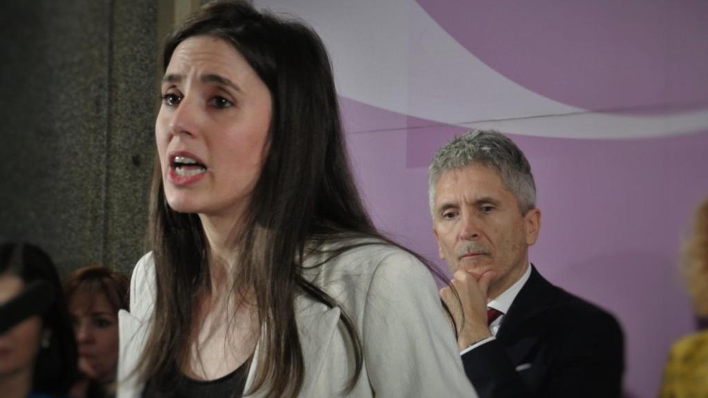 Irene Montero, ministra de Igualdad, y Fernando Grande-Marlaska, ministro del Interior.