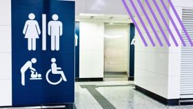 Imagen de un baño público.