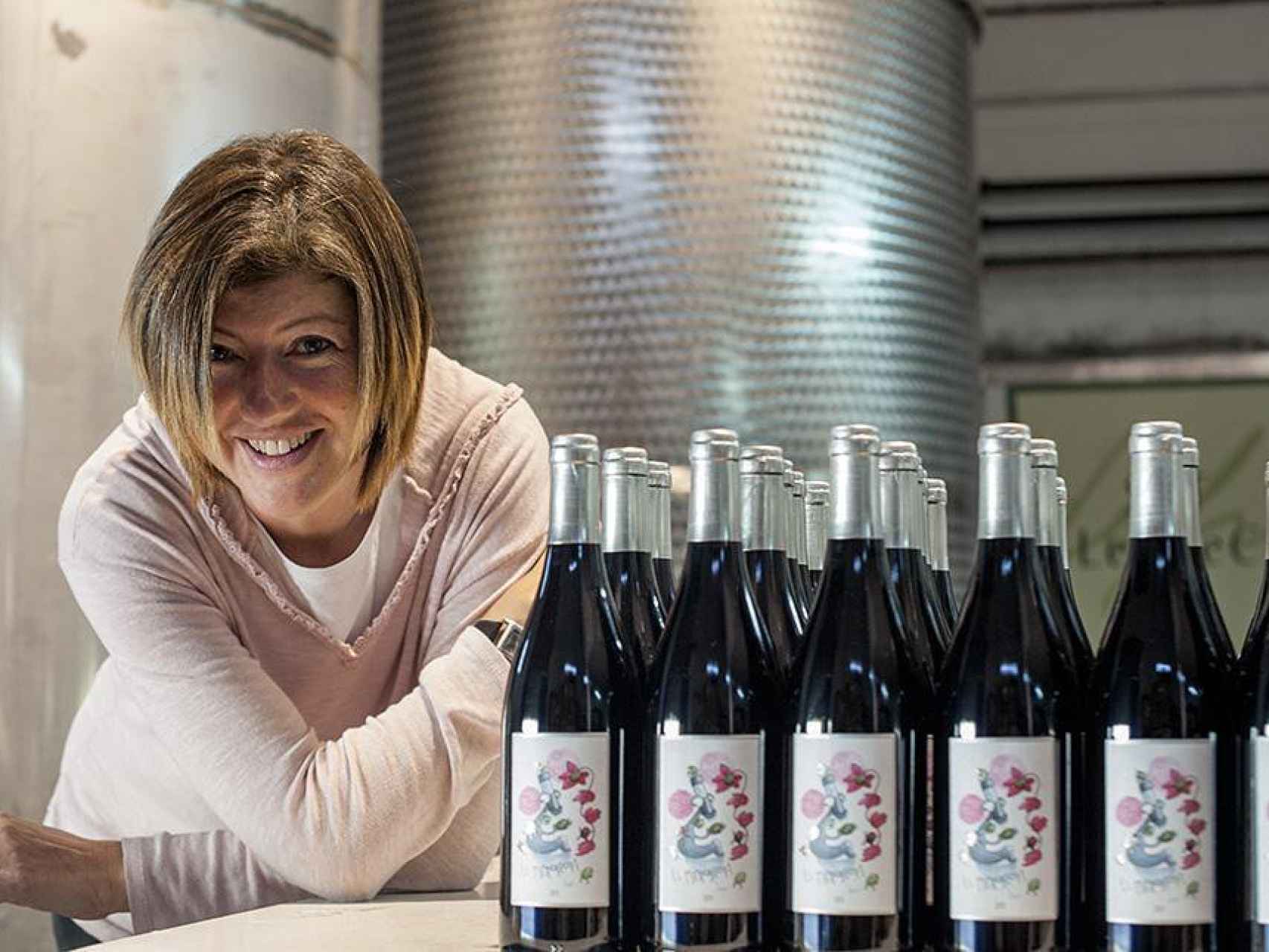 Irene Alemany, pionera en la elaboración de vinos 'de garaje' en España.